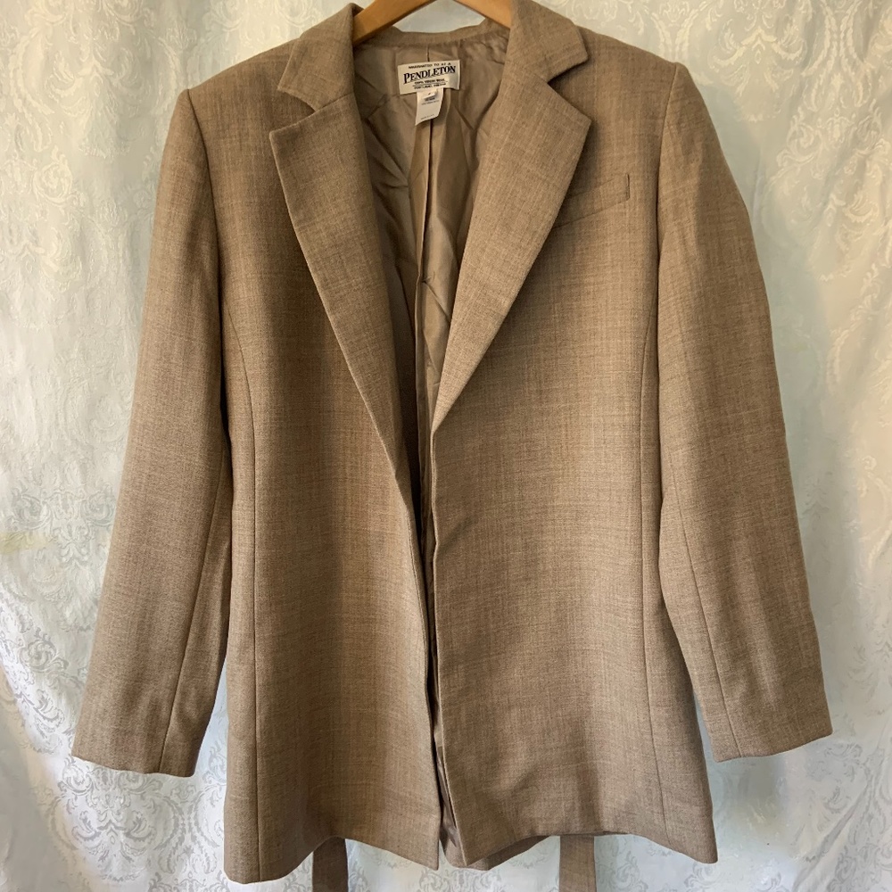 Vintage Pendleton Belted Jacket Size 6